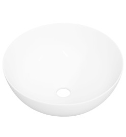 Lavabo blanc 36x15 cm céramique rond