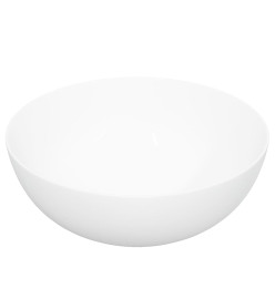 Lavabo blanc 36x15 cm céramique rond