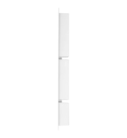 Niche de douche avec 3 compartiments Blanc mat 41x99x9 cm