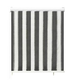 Store roulant d'extérieur 60x140 cm Rayures anthracite et blanc