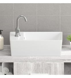 Lavabo blanc 48x25x15 cm céramique