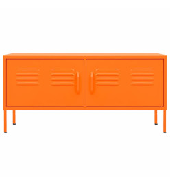 Meuble TV Orange 105x35x50 cm Acier