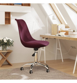 Chaise pivotante de bureau Violet Tissu