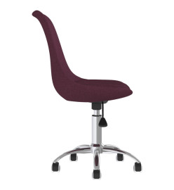 Chaise pivotante de bureau Violet Tissu