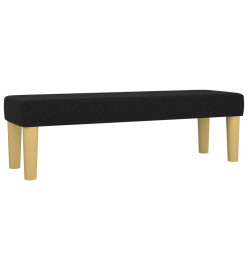 Banc Noir 100x30x30 cm Tissu