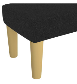 Banc Noir 100x30x30 cm Tissu