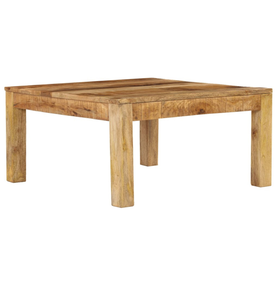 Table basse 80x80x40 cm Bois de manguier massif