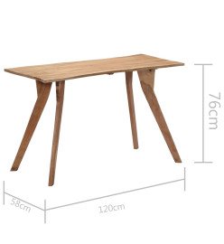 Table de salle à manger 120x58x76 cm Bois d'acacia solide