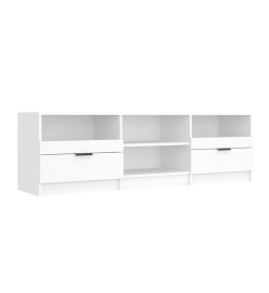 Meuble TV Blanc 150x33,5x45 cm Bois d'ingénierie