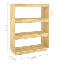 Bibliothèque/Séparateur de pièce 80x35x103cm Bois de pin massif