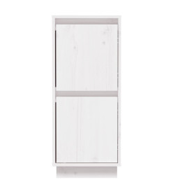 Buffets 2 pcs Blanc 31,5x34x75 cm Bois massif de pin