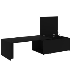 Table basse Noir 150x50x35 cm Aggloméré