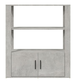 Buffet Gris béton 80x30x90 cm Bois d'ingénierie