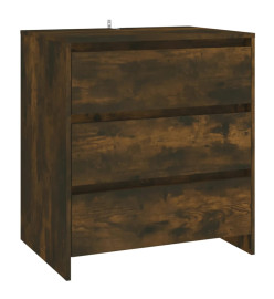 Buffet Chêne fumé 70x41x75 cm Bois d'ingénierie