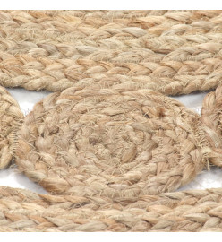Tapis Design tressé Jute 210 cm Rond