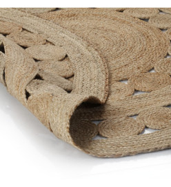 Tapis Design tressé Jute 210 cm Rond