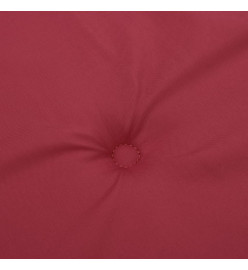 Coussin de banc de jardin rouge bordeaux 150x50x3 cm