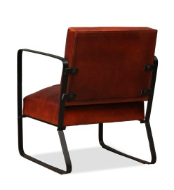 Fauteuil Marron Cuir véritable