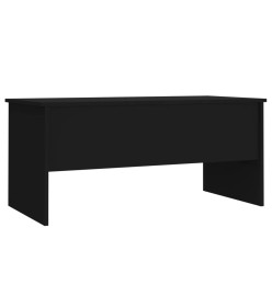 Table basse Noir 102x50,5x46,5 cm Bois d'ingénierie