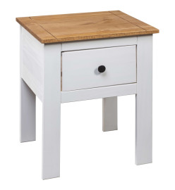 Table de chevet Blanc 46x40x57 cm Pin Gamme Panama