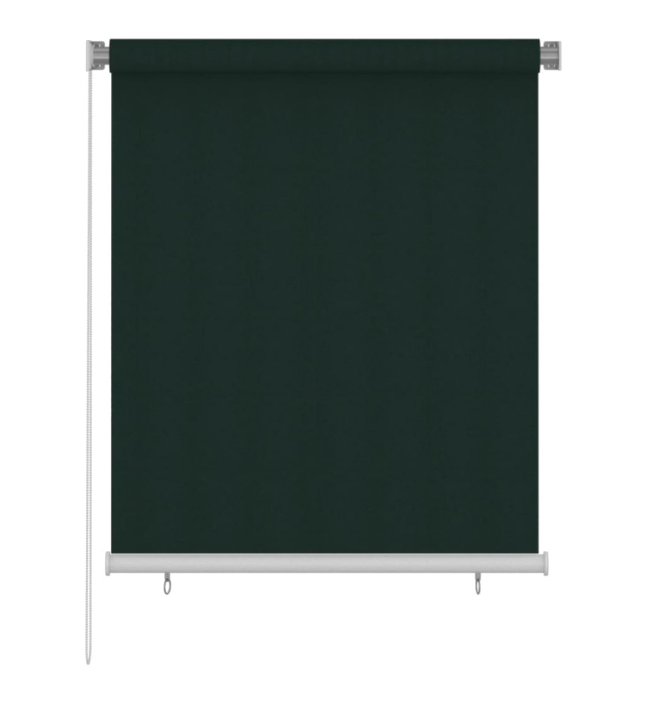 Store roulant d'extérieur 120x140 cm Vert foncé PEHD