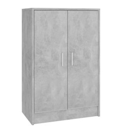 Armoire à chaussures Gris béton 60x35x92 cm Aggloméré