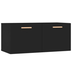 Armoire murale Noir 80x35x36,5 cm Bois d'ingénierie