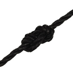 Corde de travail Noir 3 mm 250 m polypropylène