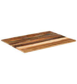 Dessus de table rectangulaire 60x80 cm 15-16 mm Bois récupéré