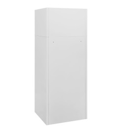 Armoire à selles Gris clair 53x53x140 cm Acier