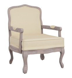 Chaise de canapé beige 64x64x90 cm lin