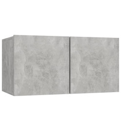 Ensemble de meubles TV 3 pcs Gris béton Aggloméré