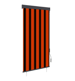 Store roulant d'extérieur 100x250 cm Orange et marron