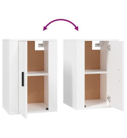 Ensemble de meubles TV 5 pcs Blanc Bois d'ingénierie