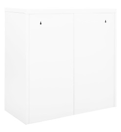 Armoire à portes coulissantes Blanc 90x40x90 cm Acier