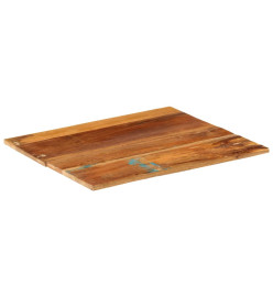 Dessus de table carré 60x60 cm 15-16 mm Bois de récupération