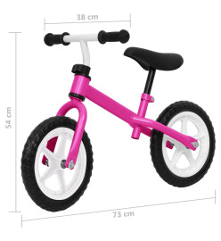 Vélo d'équilibre roues de 11 pouces rose