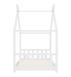 Cadre de lit d'enfant Blanc Bois de pin massif 70x140 cm