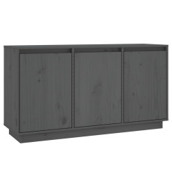 Buffet Gris 111x34x60 cm Bois massif de pin