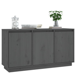 Buffet Gris 111x34x60 cm Bois massif de pin