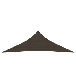 Voile d'ombrage 160 g/m² Marron 3,5x3,5x4,9 m PEHD