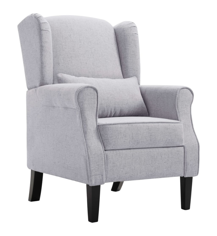 Fauteuil Gris clair Tissu