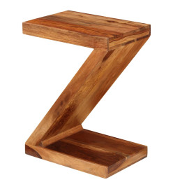 Table d'appoint Forme de Z Bois massif de Sesham