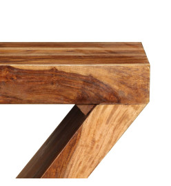 Table d'appoint Forme de Z Bois massif de Sesham