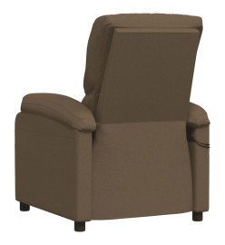 Fauteuil électrique de massage Marron Tissu