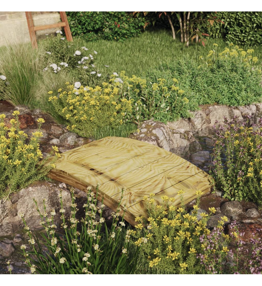 Pont de jardin 110x74 cm Bois massif de pin imprégné