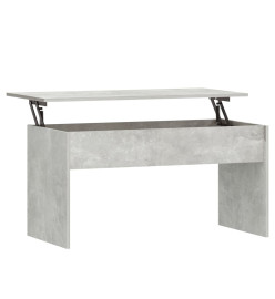 Table basse Gris béton 102x50,5x52,5 cm Bois d'ingénierie