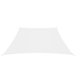 Voile de parasol Tissu Oxford trapèze 4/5x4 m Blanc