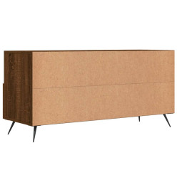 Meuble TV chêne marron 102x36x50 cm bois d'ingénierie