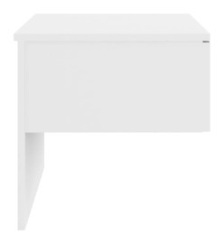 Tables de chevet murales 2 pcs Blanc brillant